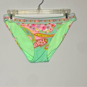 Victoria’s Secret Swimsuit BOTTOM ONLY Sz M Boho Feminine Floral Bikini Retro